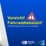 Vorsicht! Fahrraddiebstahl!