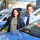 Polizeipräsidentin Ursula Mecklenbrauck und Direktionsleiterin Julia Theis